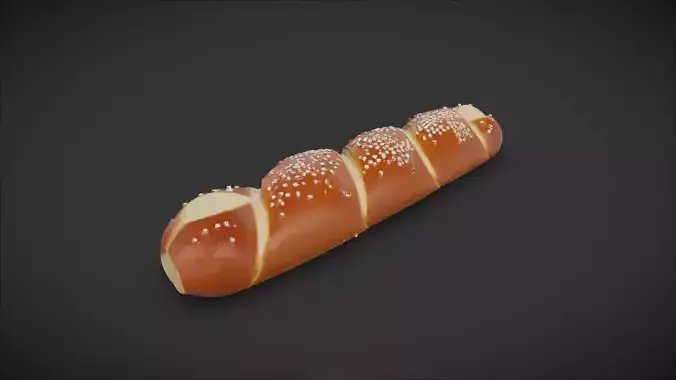 Brezenstange Bread 3D model