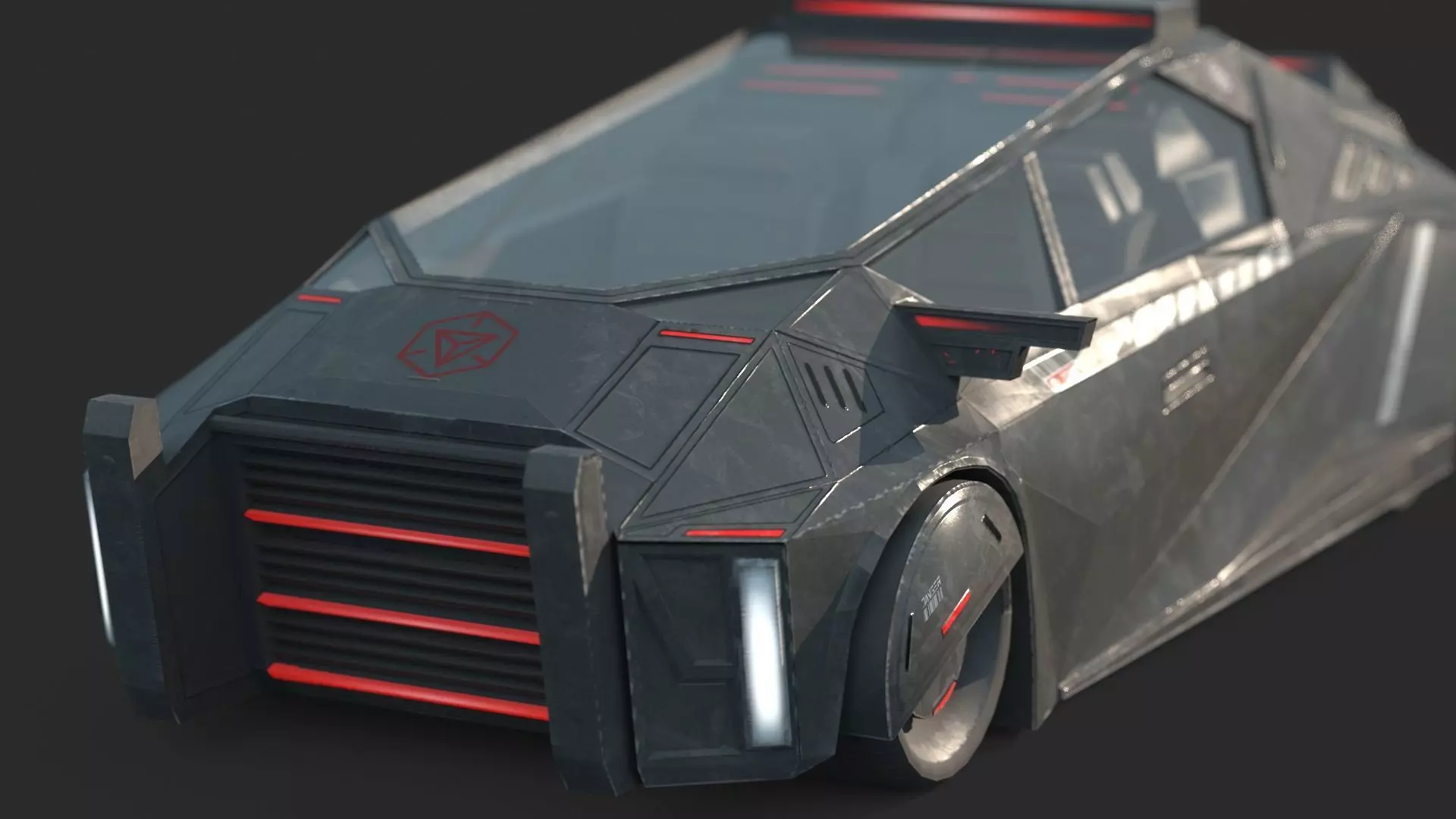 Future Sci-Fi Car 3D model_6