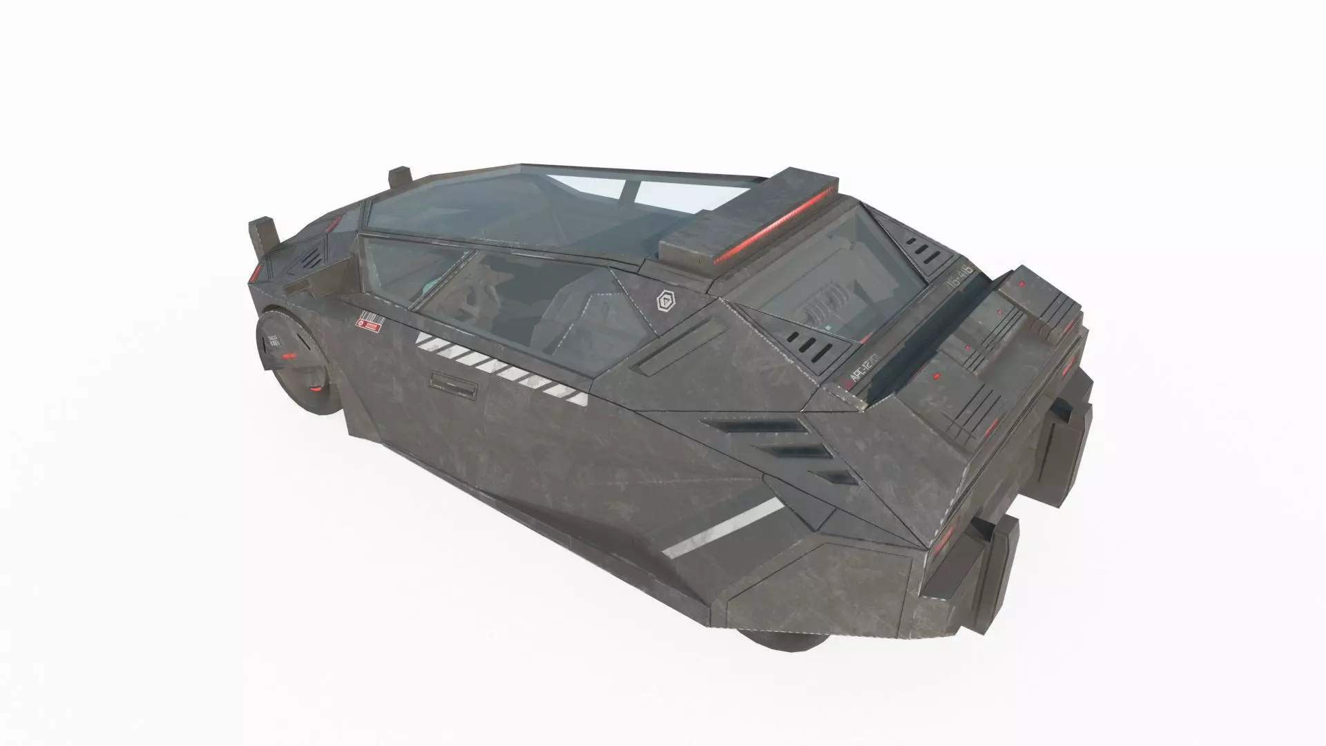 Future Sci-Fi Car 3D model_3