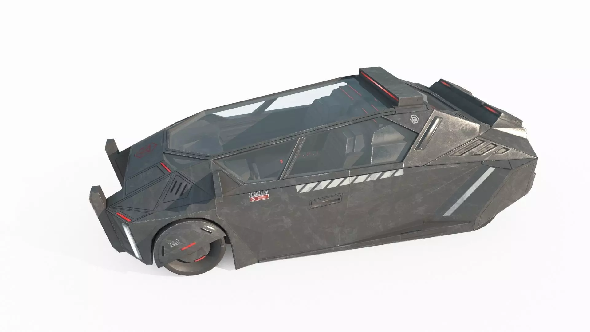 Future Sci-Fi Car 3D model_4