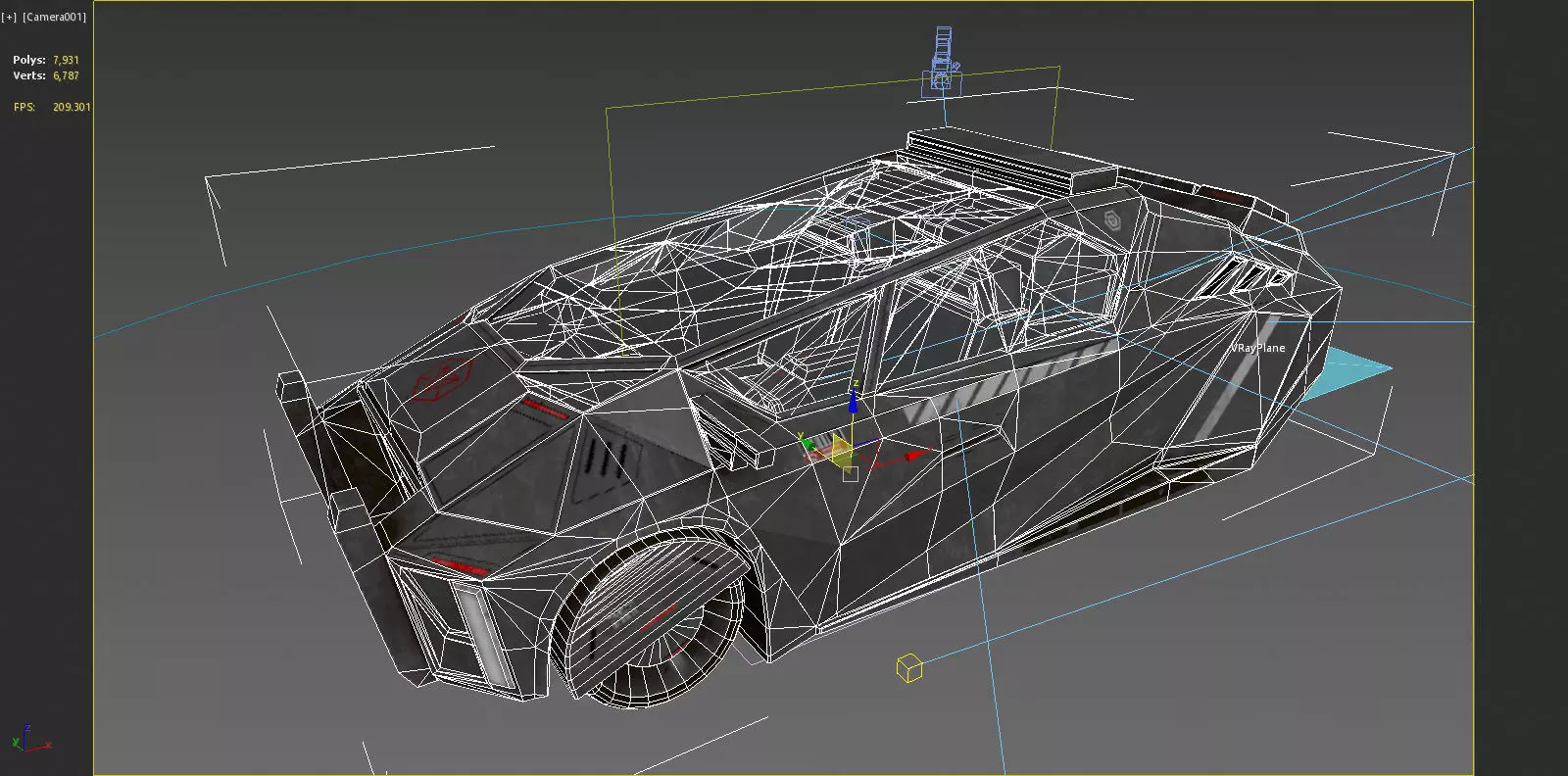 Future Sci-Fi Car 3D model_9