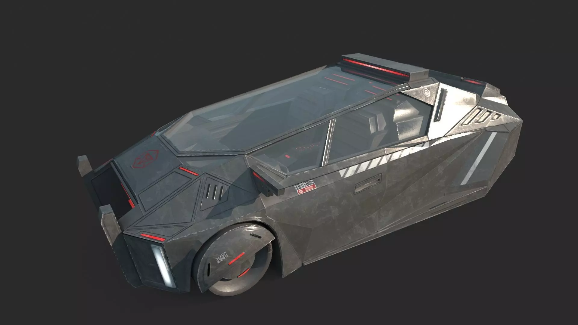 Future Sci-Fi Car 3D model_7