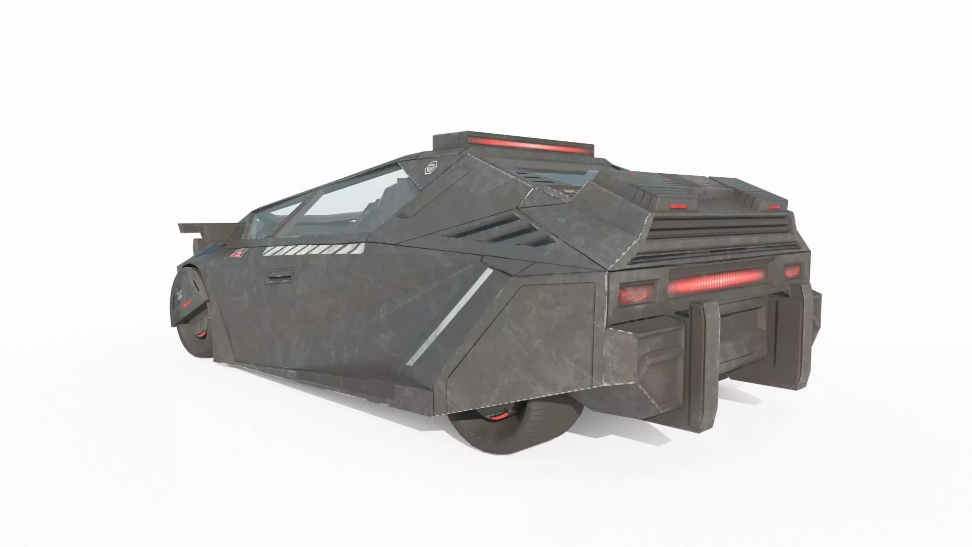 Future Sci-Fi Car 3D model_1