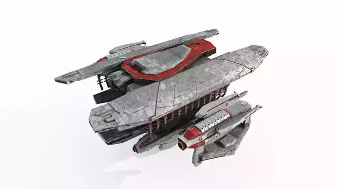 Future Sci-Fi Space Shipyard