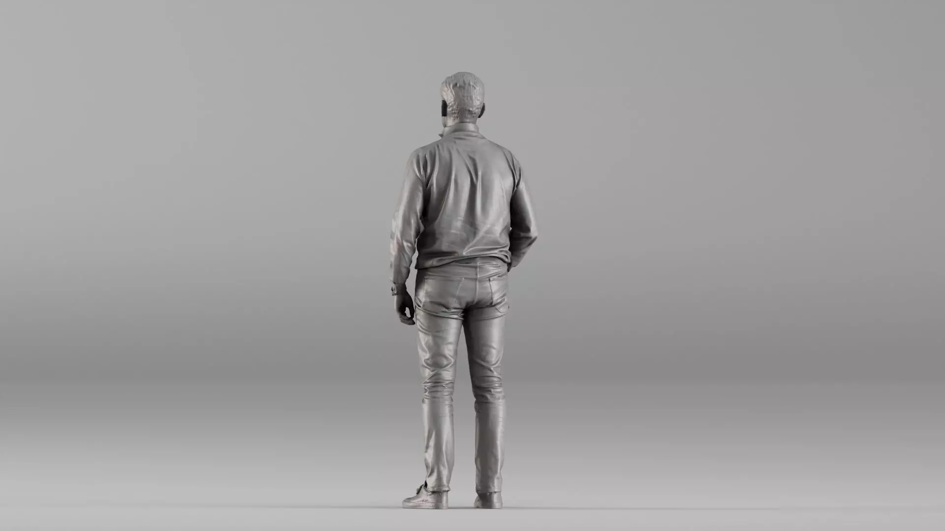 S00090 Standing Man in Casual Clothing 3D print model_5
