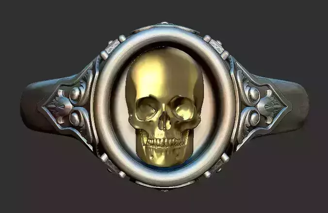 Gothic Skull Ring