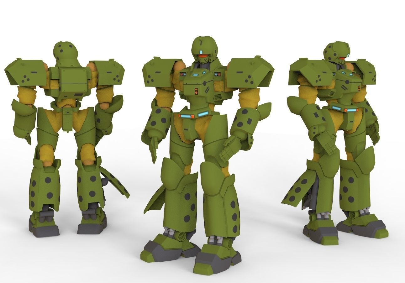 Patlabor Helldiver Low-poly 3D model_5