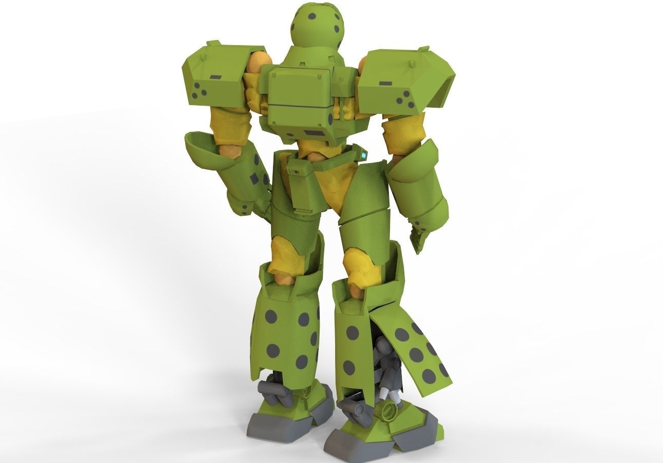 Patlabor Helldiver Low-poly 3D model_1