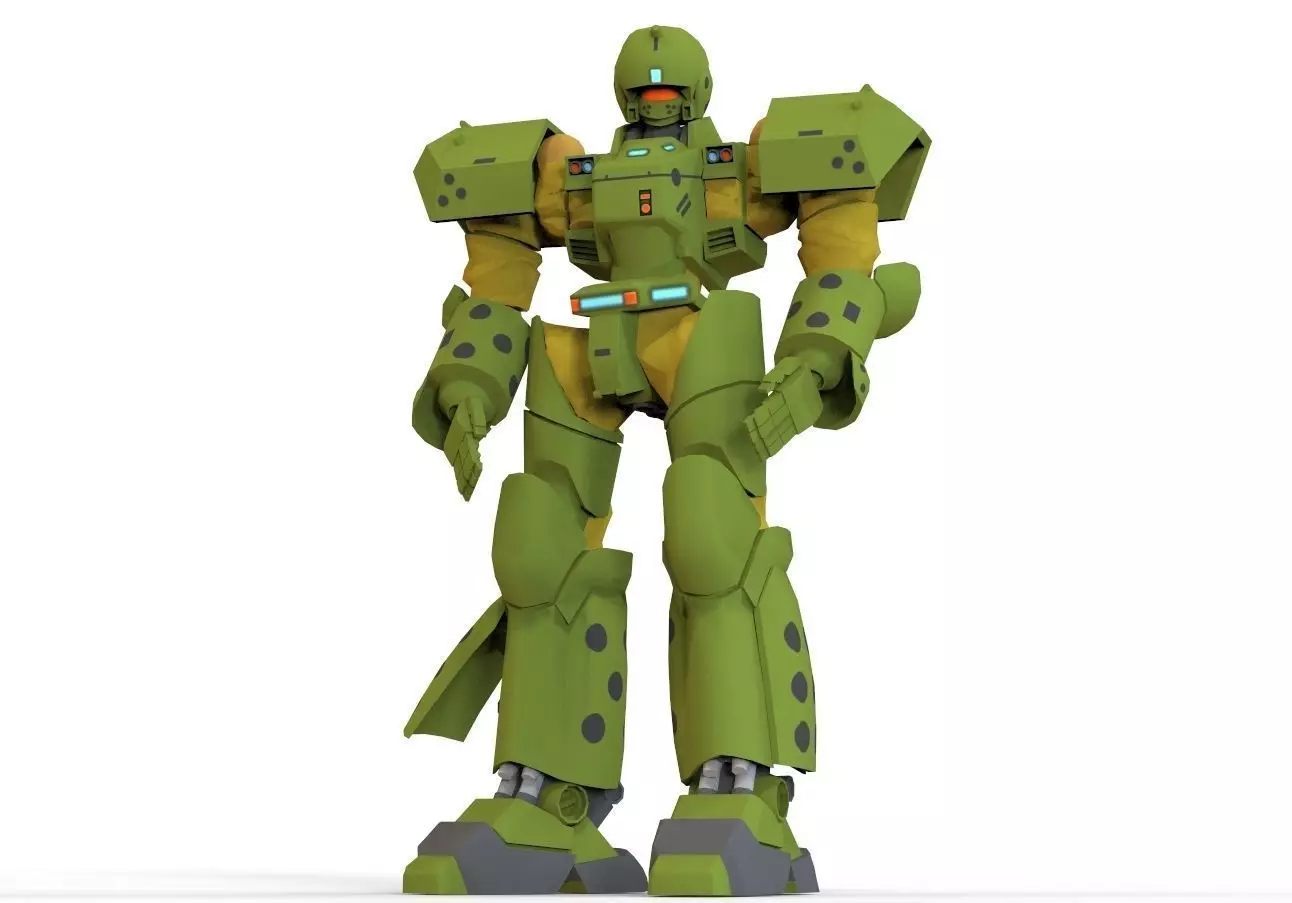 Patlabor Helldiver Low-poly 3D model_0