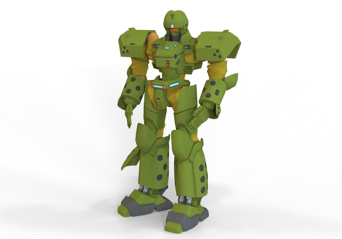 Patlabor Helldiver Low-poly 3D model_4