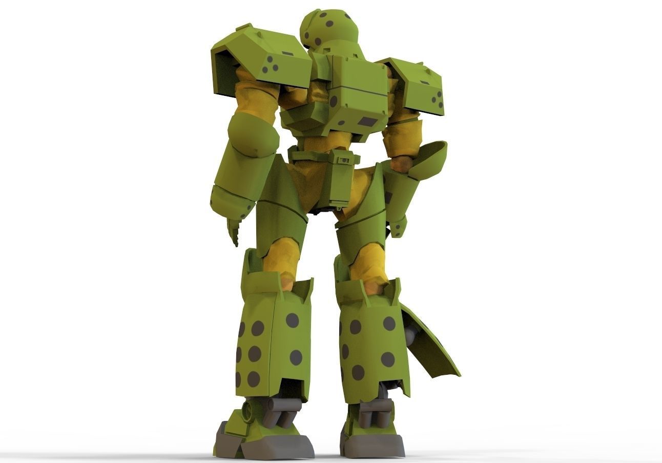 Patlabor Helldiver Low-poly 3D model_3