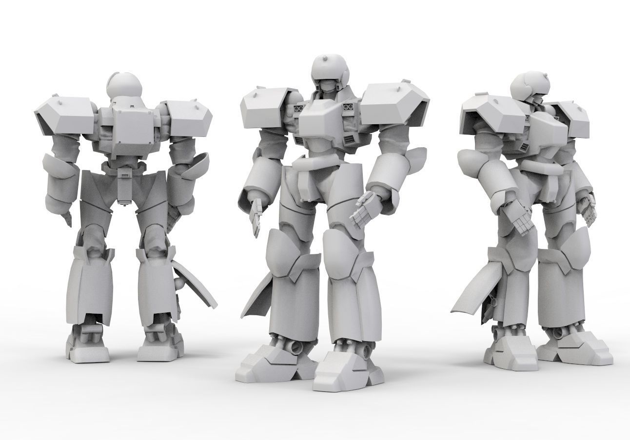 Patlabor Helldiver Low-poly 3D model_6