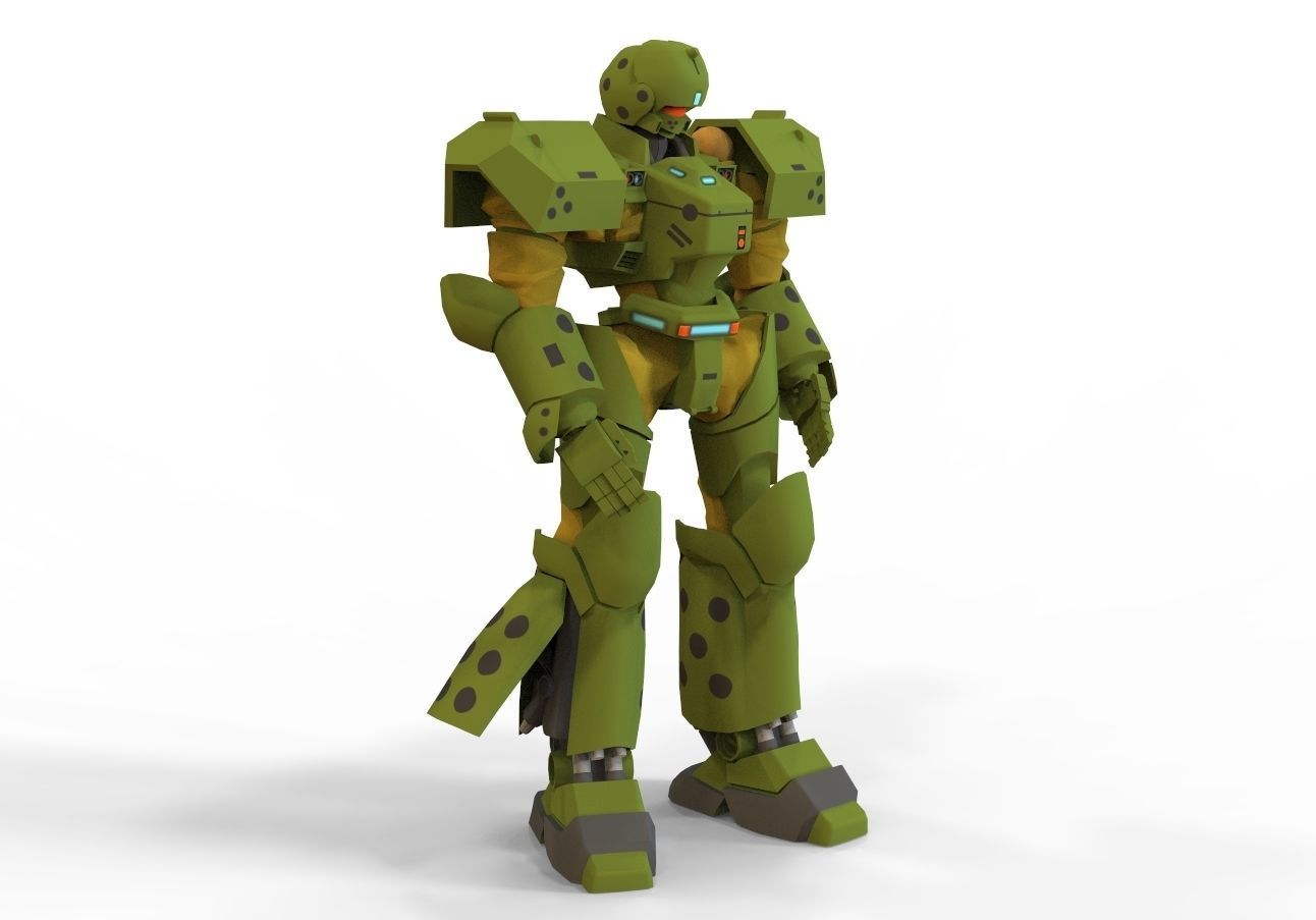 Patlabor Helldiver Low-poly 3D model_2