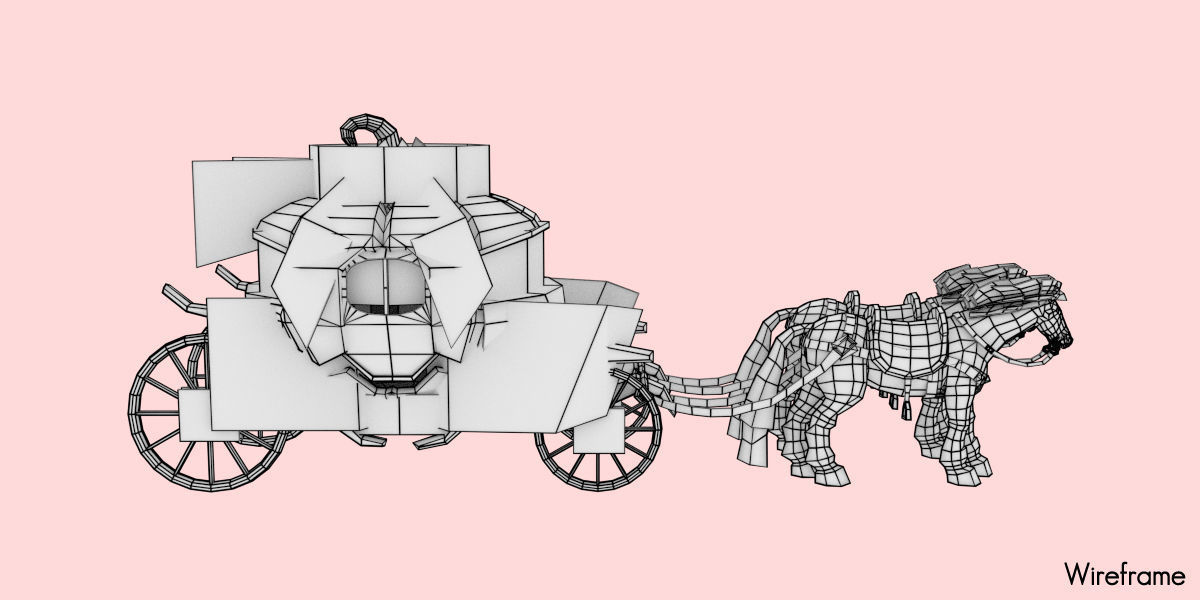 Halloween Graveyard  Low-poly 3D model_6