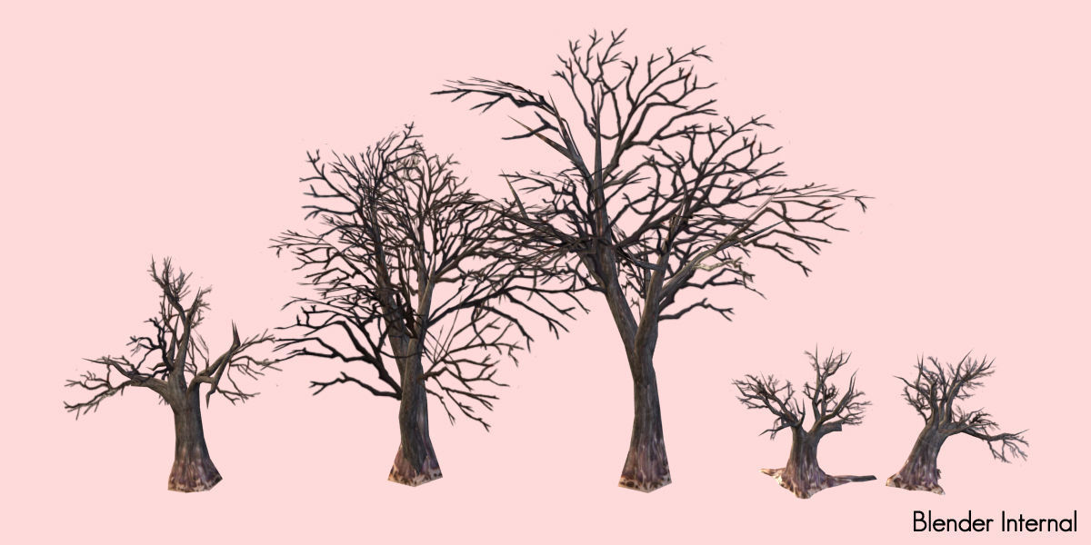 Halloween Graveyard  Low-poly 3D model_17