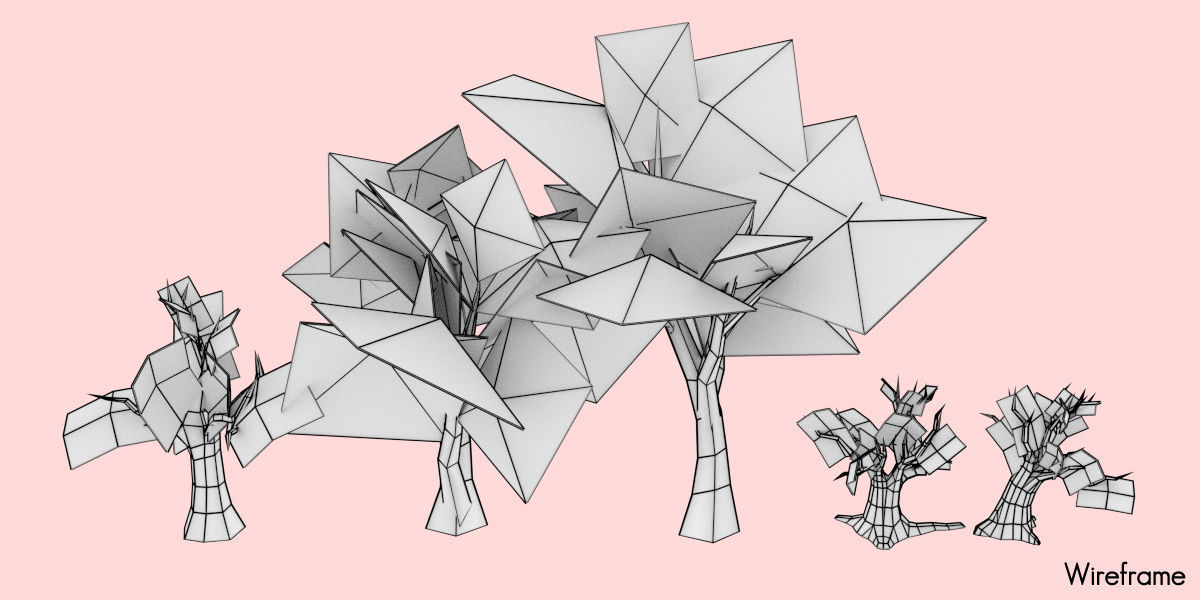 Halloween Graveyard  Low-poly 3D model_18