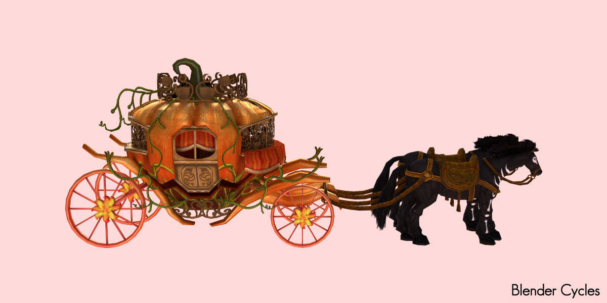 Halloween Graveyard  Low-poly 3D model_4