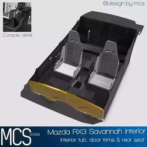 Mazda RX3 Savannah Interior set x2
