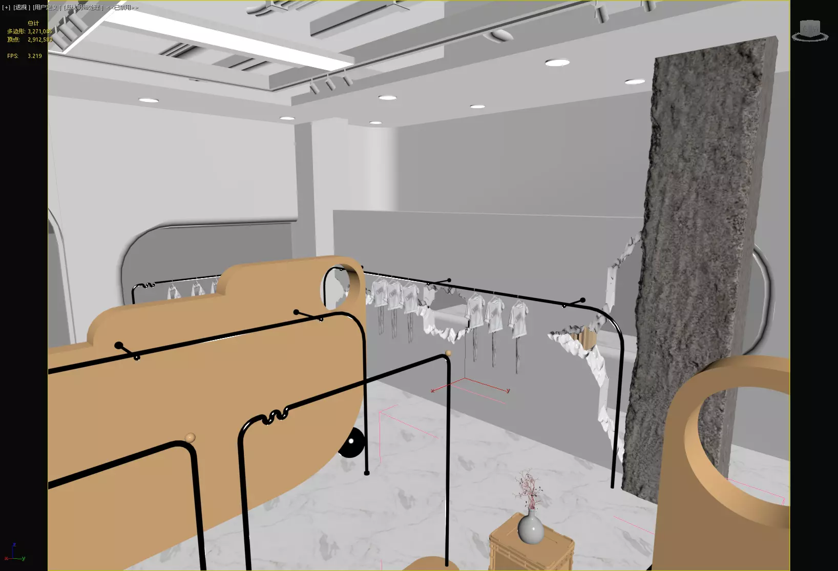 children Clothing store 3D model Low-poly 3D model_12