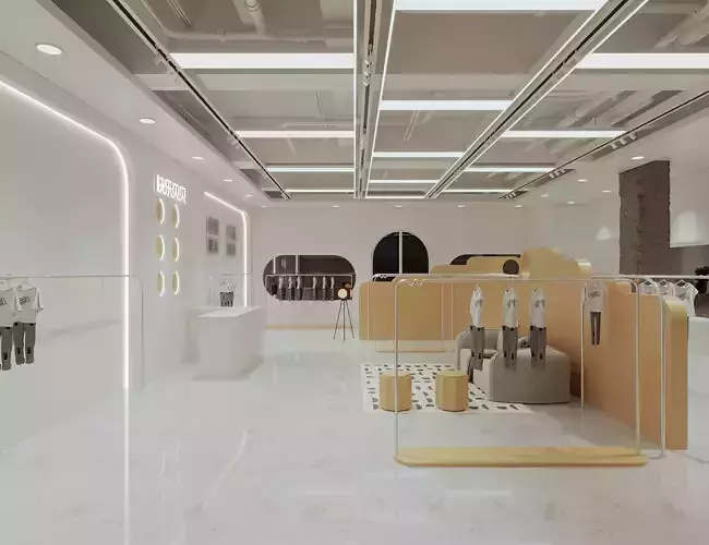 children Clothing store 3D model