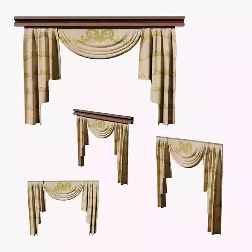 Deco Curtains Baroque Series DoubleFlower LT1 N2