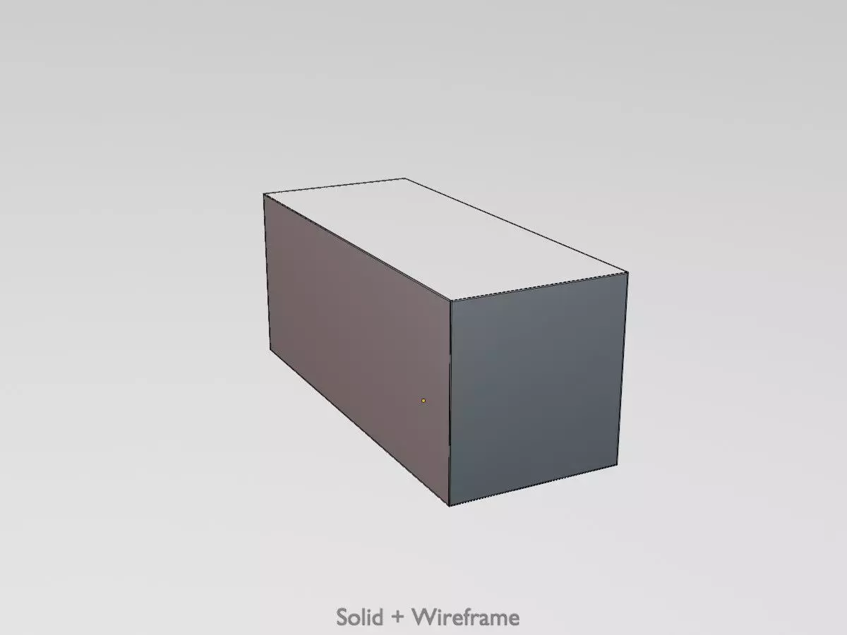 20ft Shipping Container signal orange  Low-poly 3D model_12