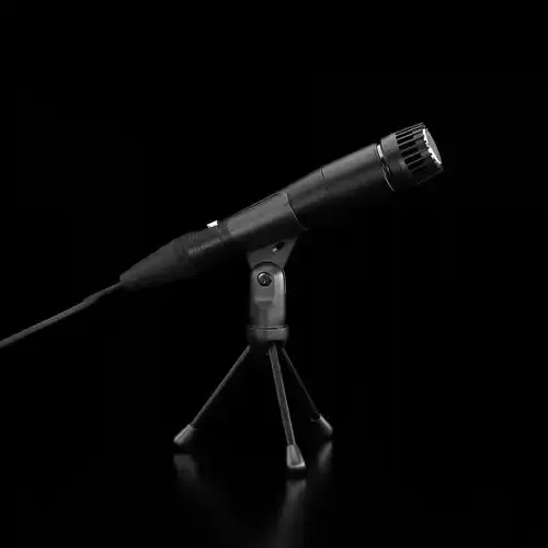 Studio Microphone and Stand  3D Asset
