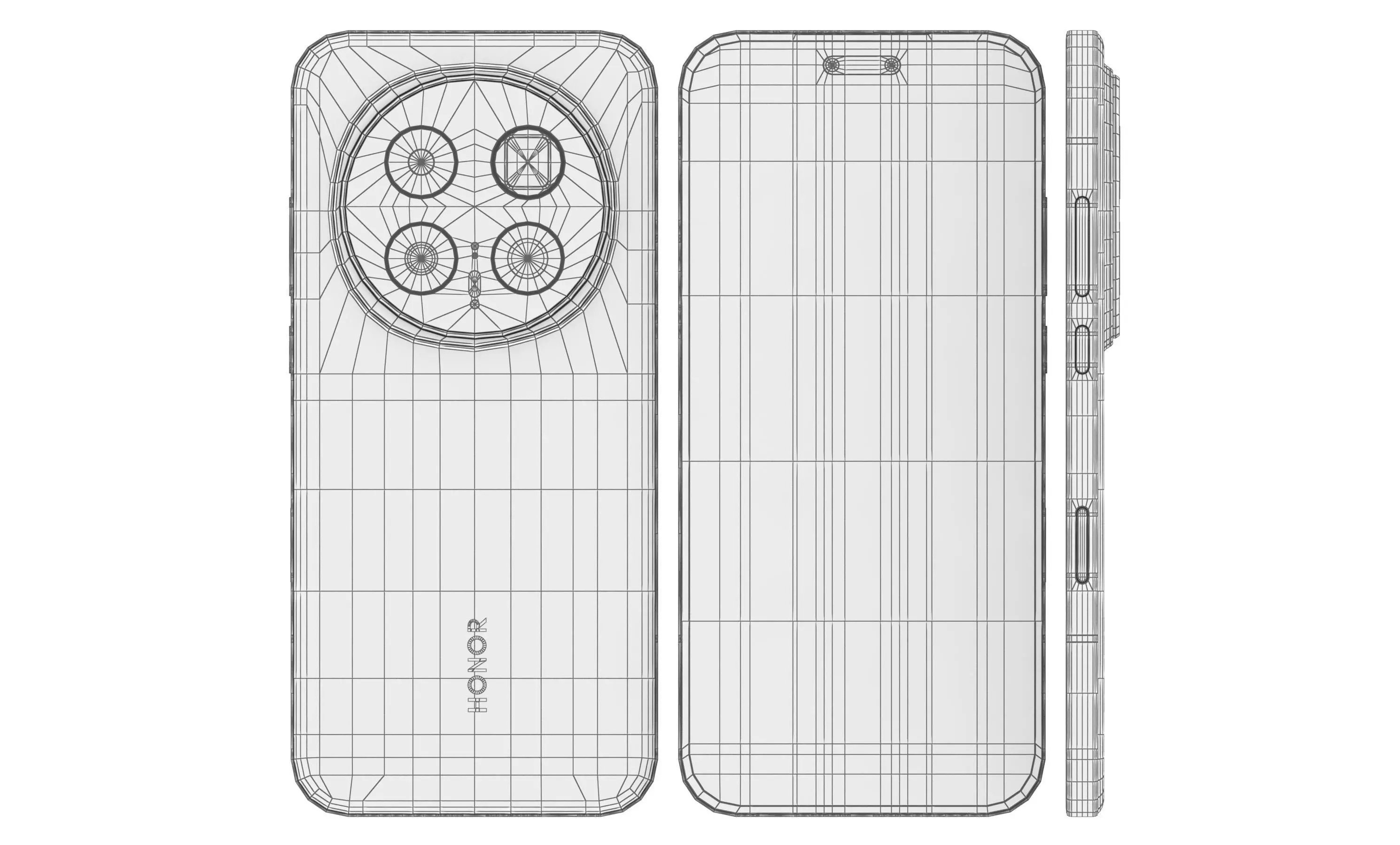 Honor Magic8 Pro Snow White 3D model_14