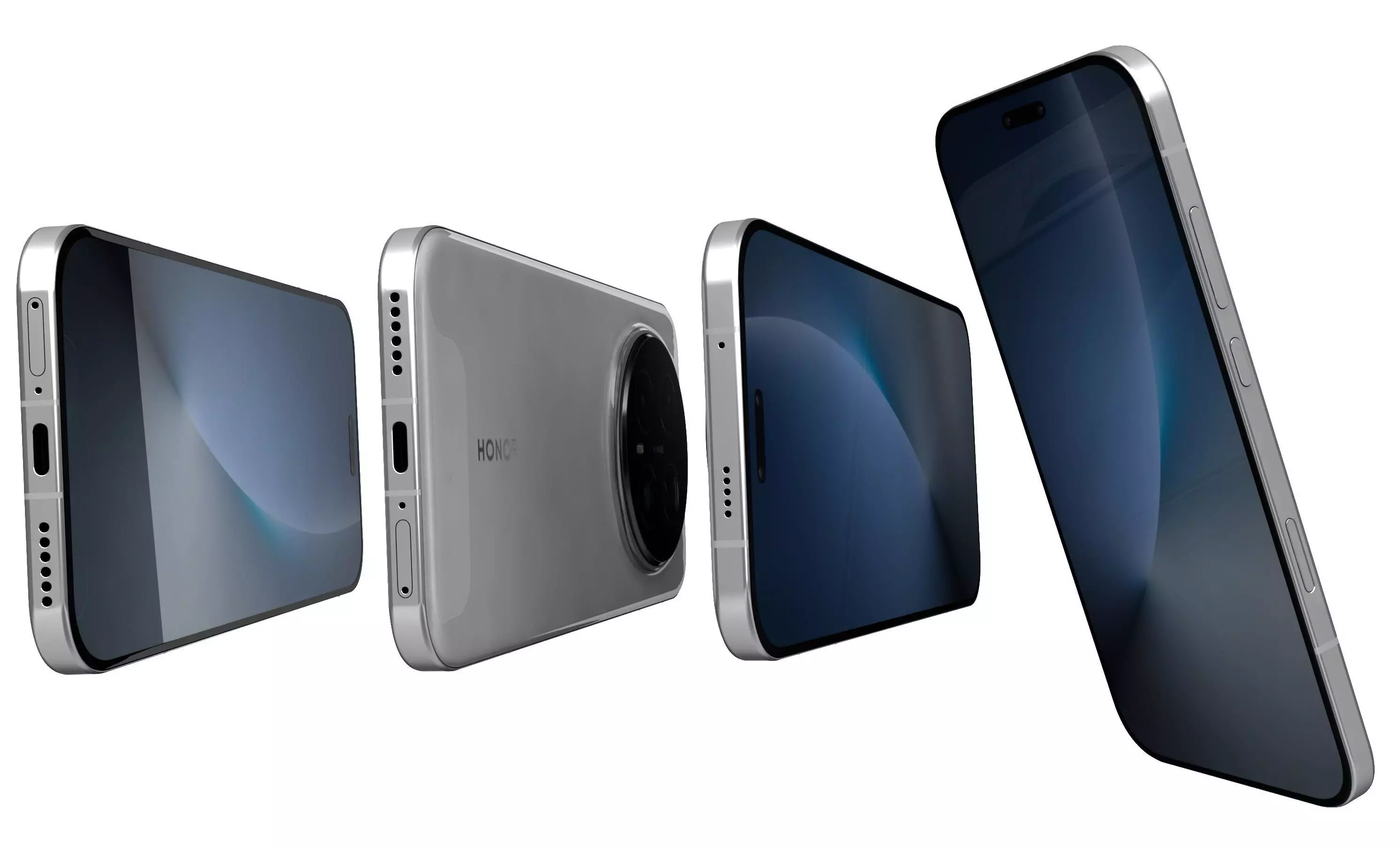 Honor Magic8 Pro Snow White 3D model_7