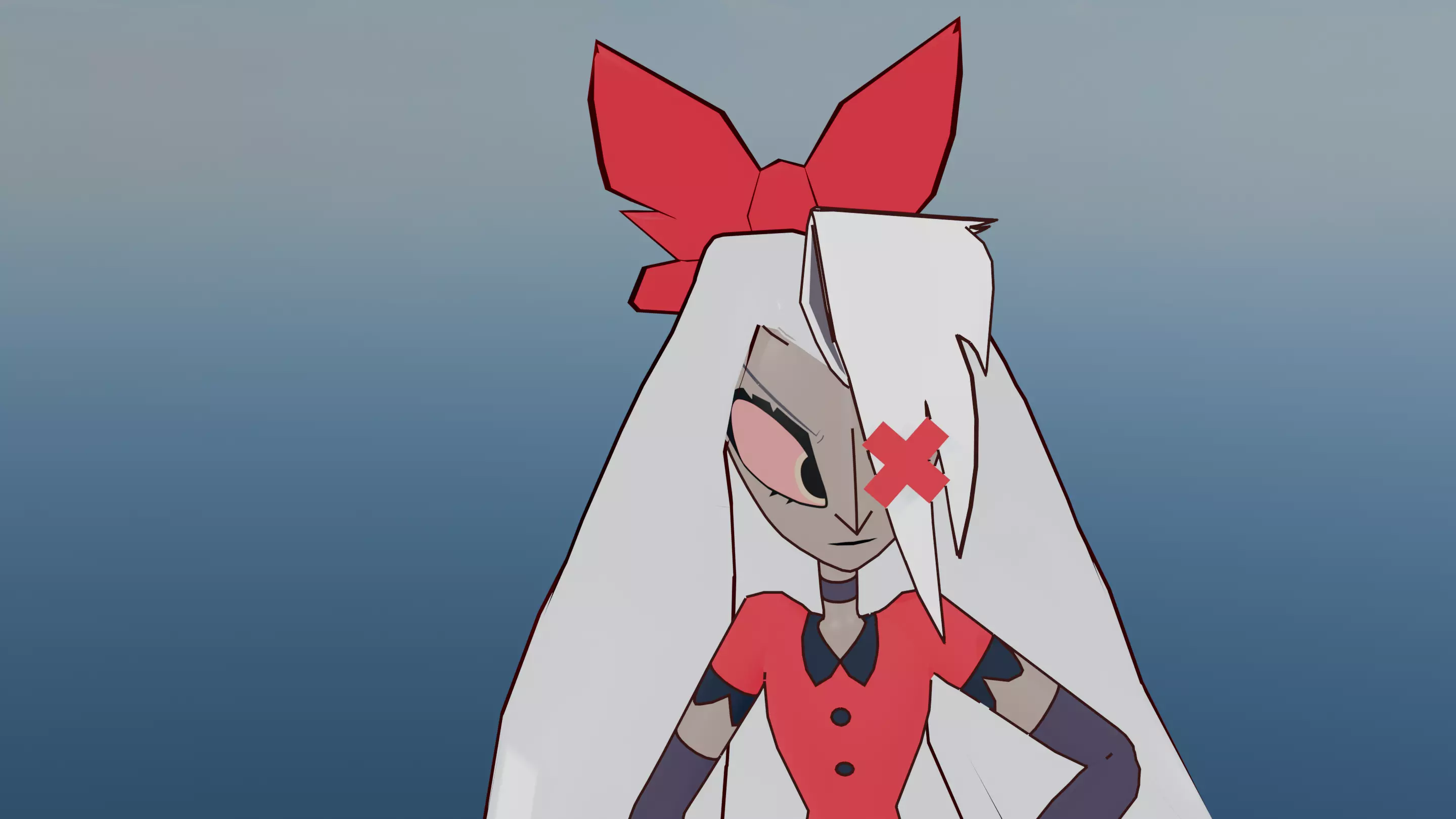 Vaggie from Hazbin Hotel  3D model_4