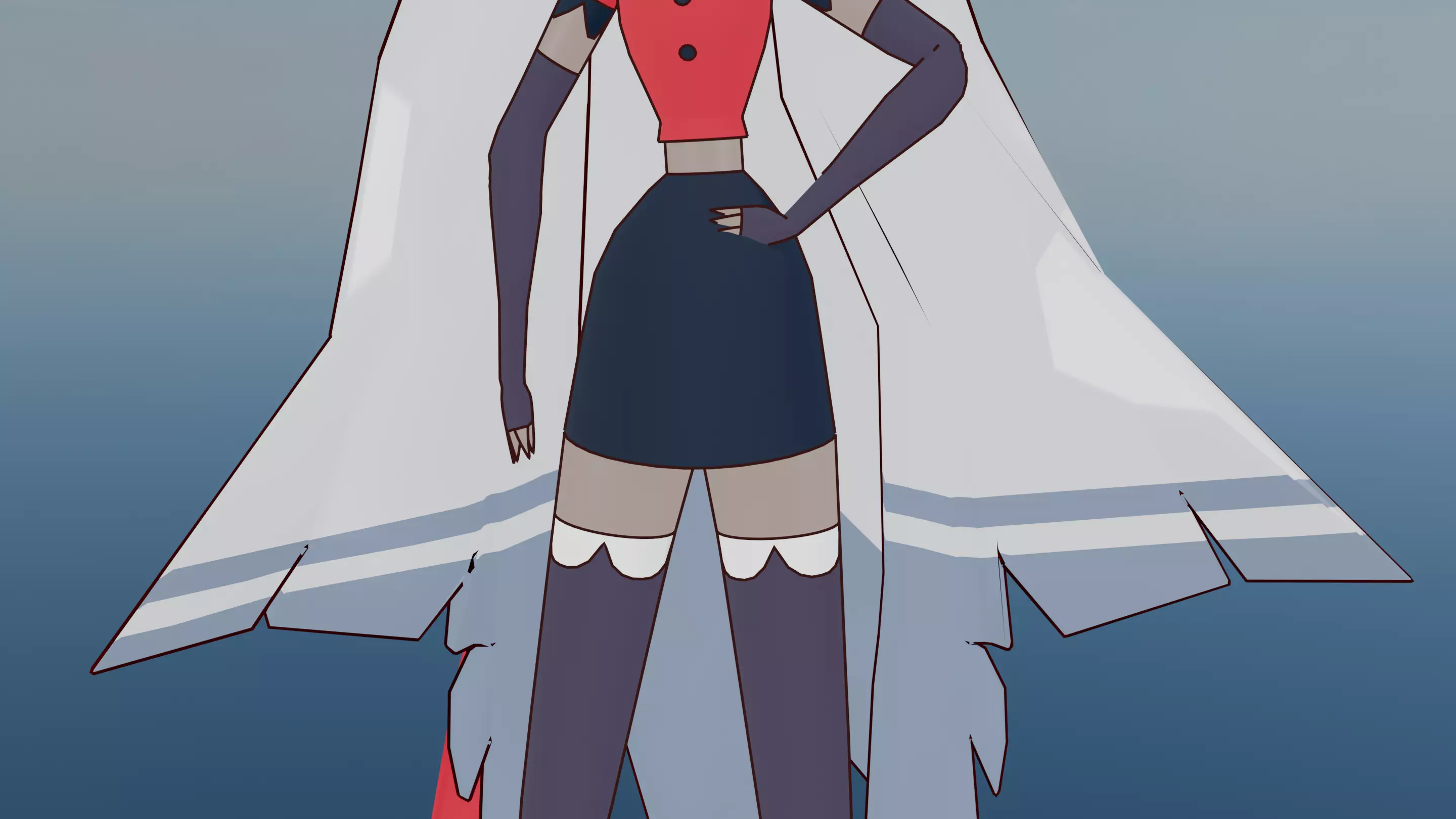 Vaggie from Hazbin Hotel  3D model_7