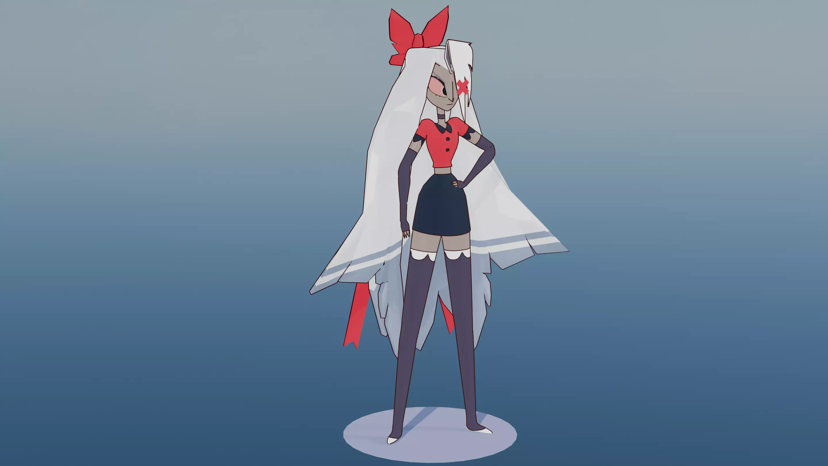 Vaggie from Hazbin Hotel  3D model_0