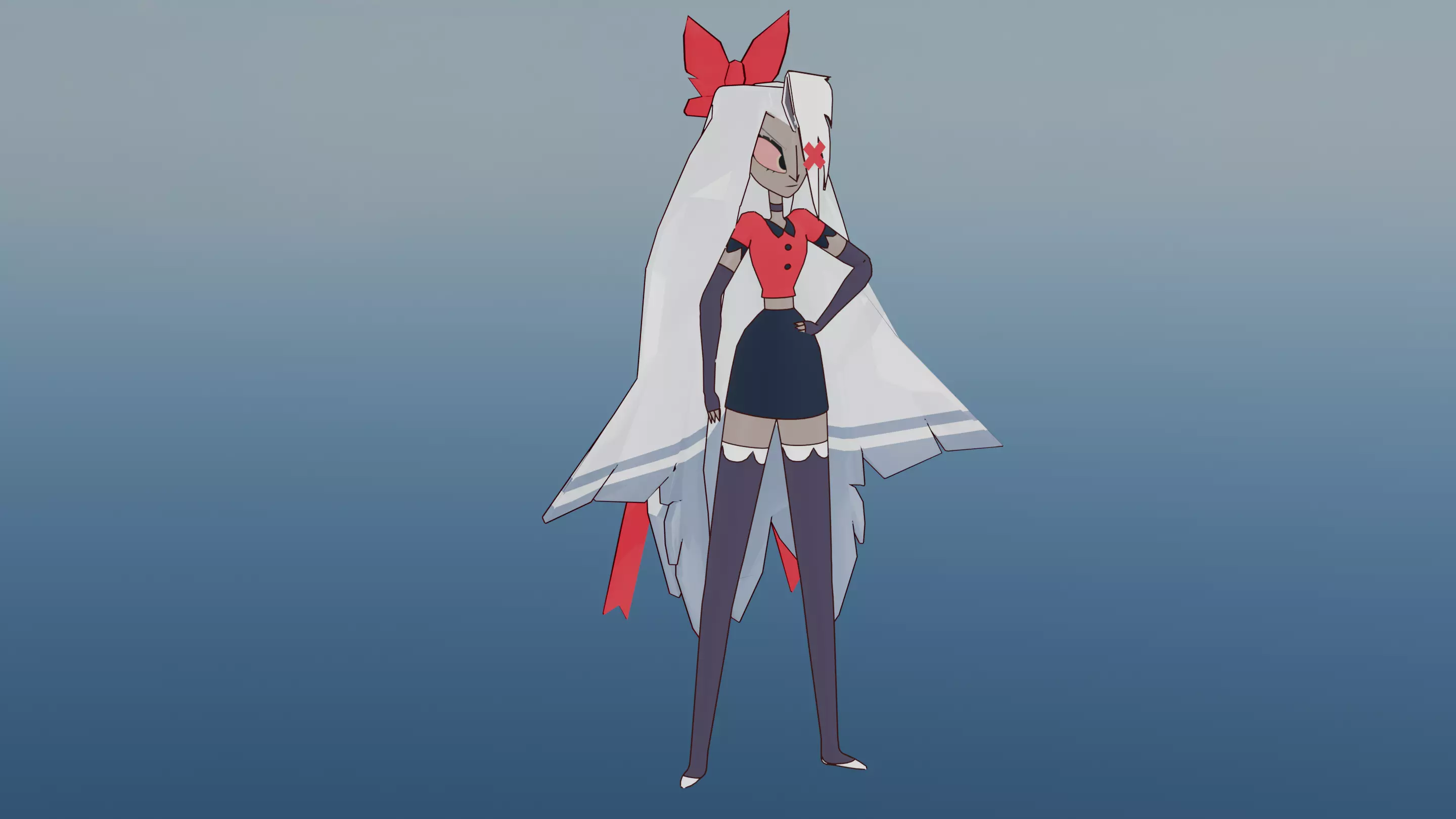 Vaggie from Hazbin Hotel  3D model_1