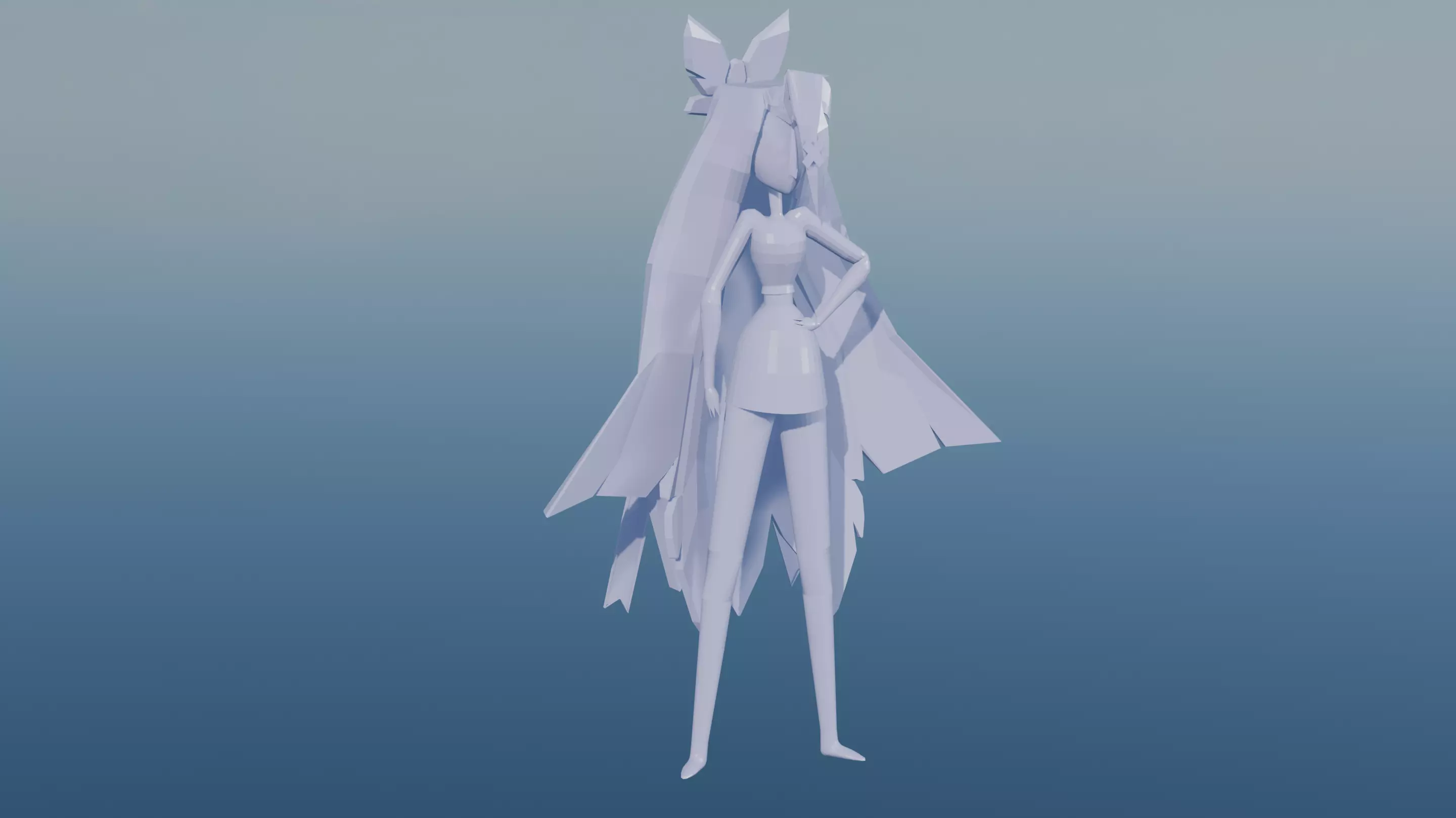 Vaggie from Hazbin Hotel  3D model_2