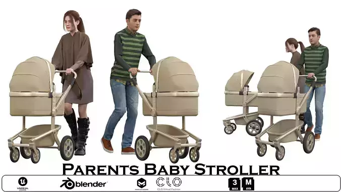 Parents Baby Stroller