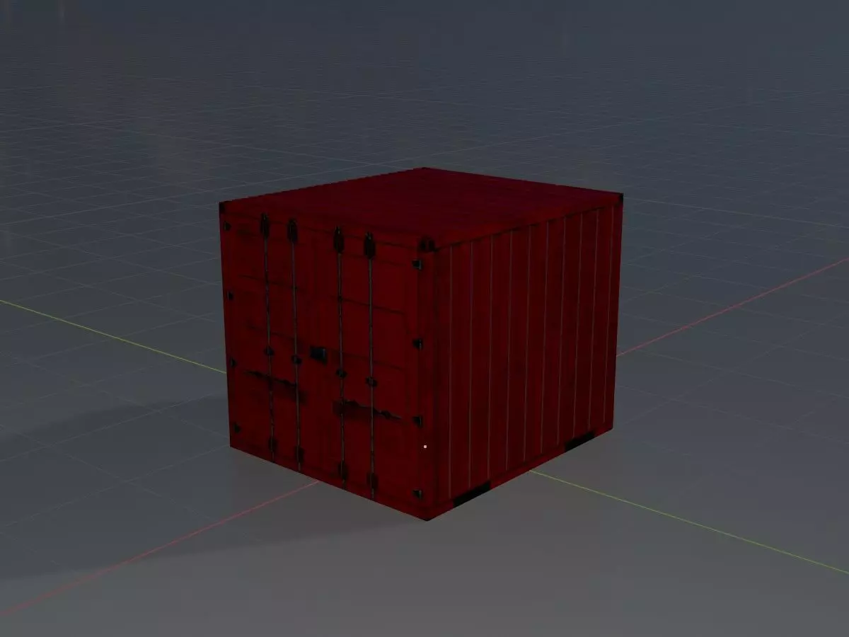 Low-Poly Shipping Container Modules all Versions 3D Model Collection_129