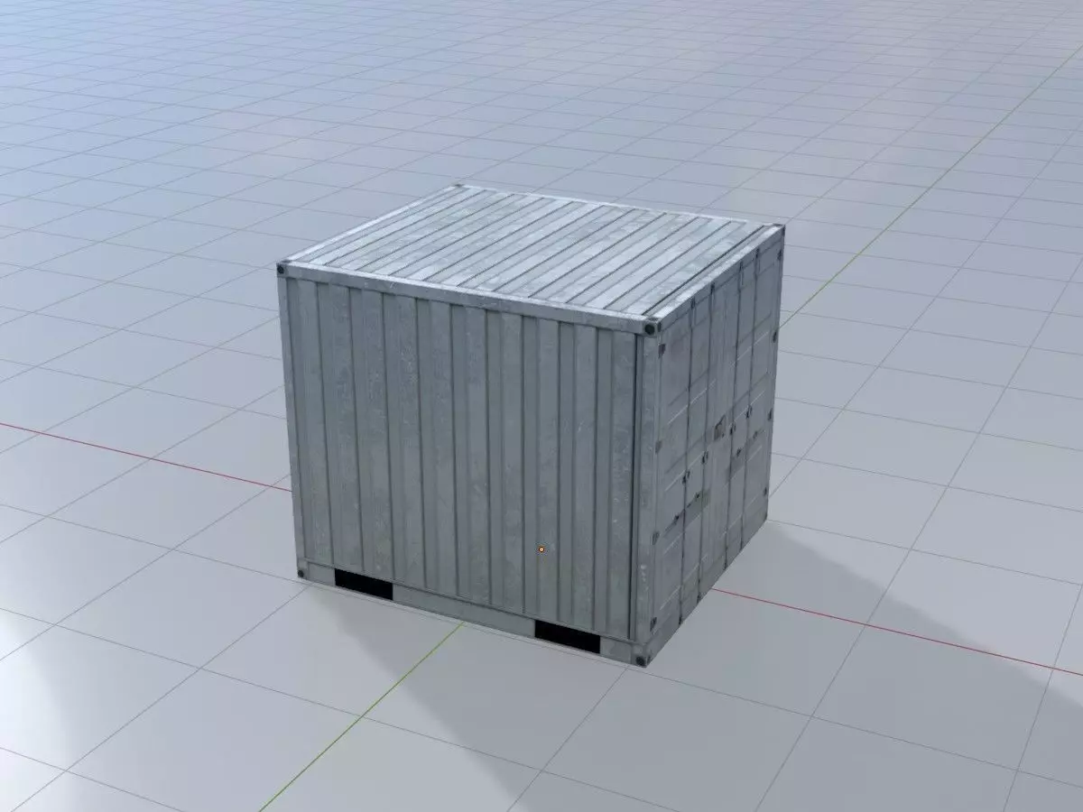 Low-Poly Shipping Container Modules all Versions 3D Model Collection_102
