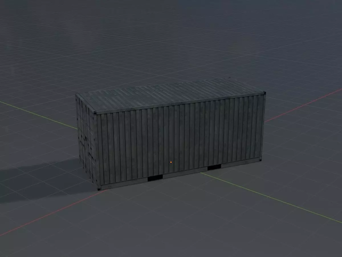 Low-Poly Shipping Container Modules all Versions 3D Model Collection_114