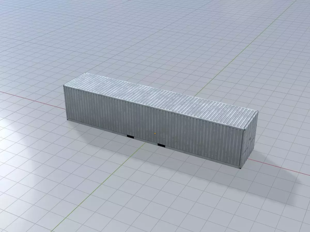 Low-Poly Shipping Container Modules all Versions 3D Model Collection_96