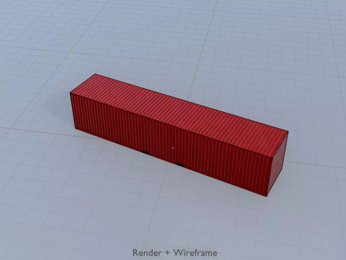 Low-Poly Shipping Container Modules all Versions 3D Model Collection_147