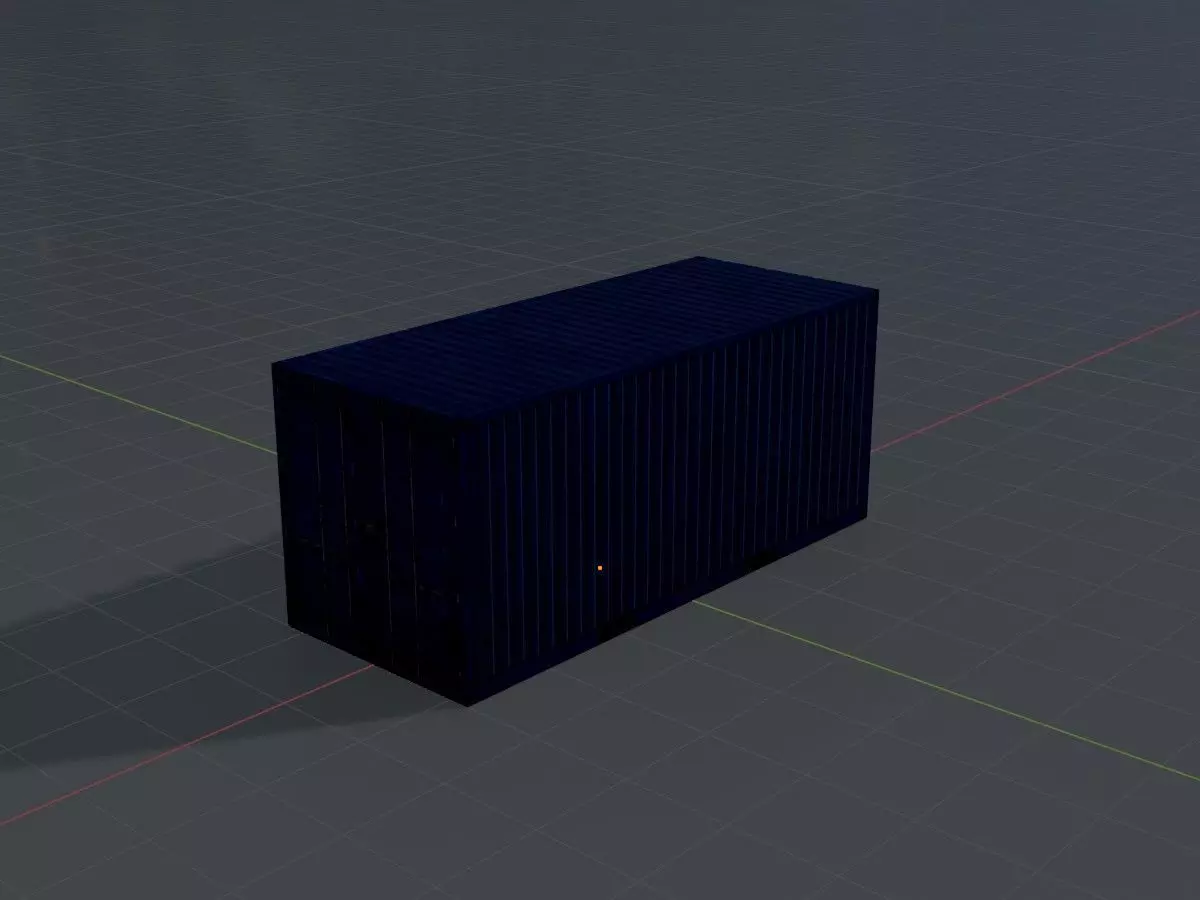 Low-Poly Shipping Container Modules all Versions 3D Model Collection_112