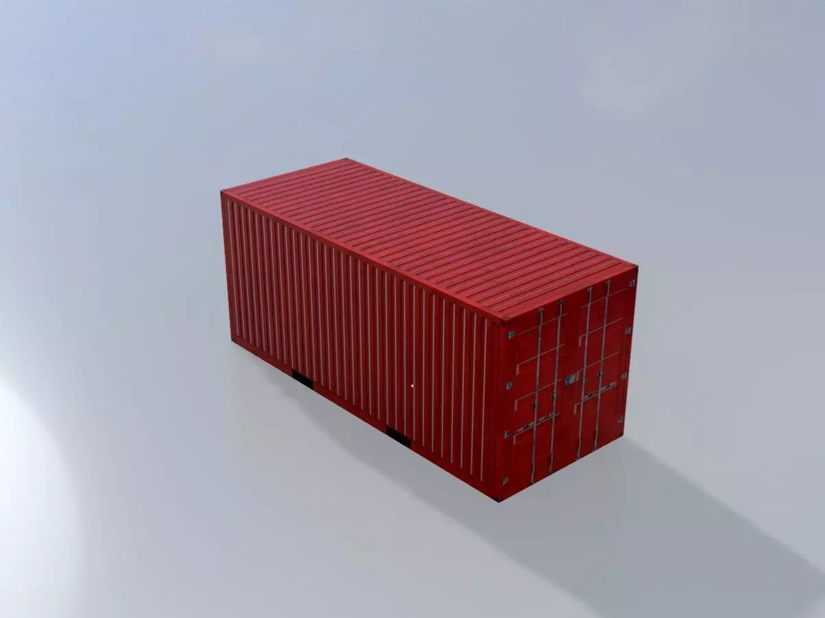 Low-Poly Shipping Container Modules all Versions 3D Model Collection_93