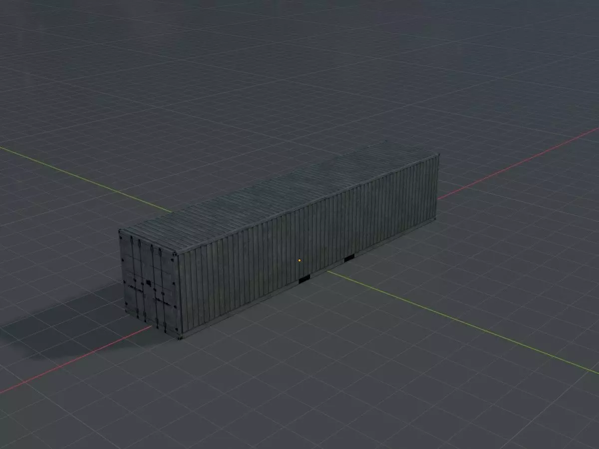 Low-Poly Shipping Container Modules all Versions 3D Model Collection_120