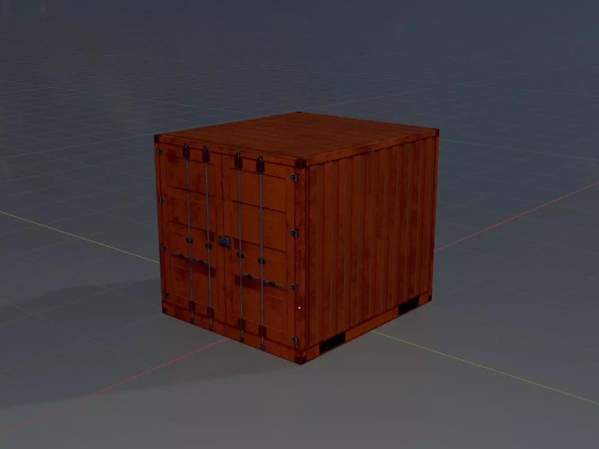 Low-Poly Shipping Container Modules all Versions 3D Model Collection_128