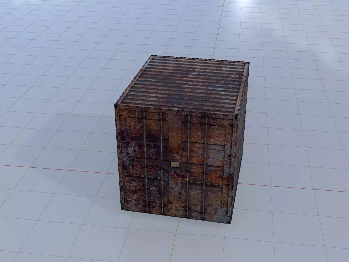 Low-Poly Shipping Container Modules all Versions 3D Model Collection_133