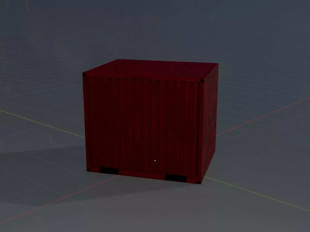 Low-Poly Shipping Container Modules all Versions 3D Model Collection_111