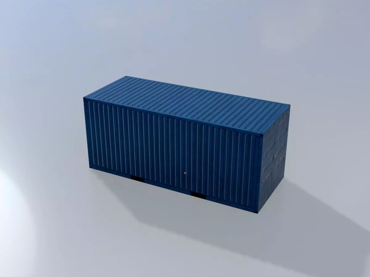 Low-Poly Shipping Container Modules all Versions 3D Model Collection_88