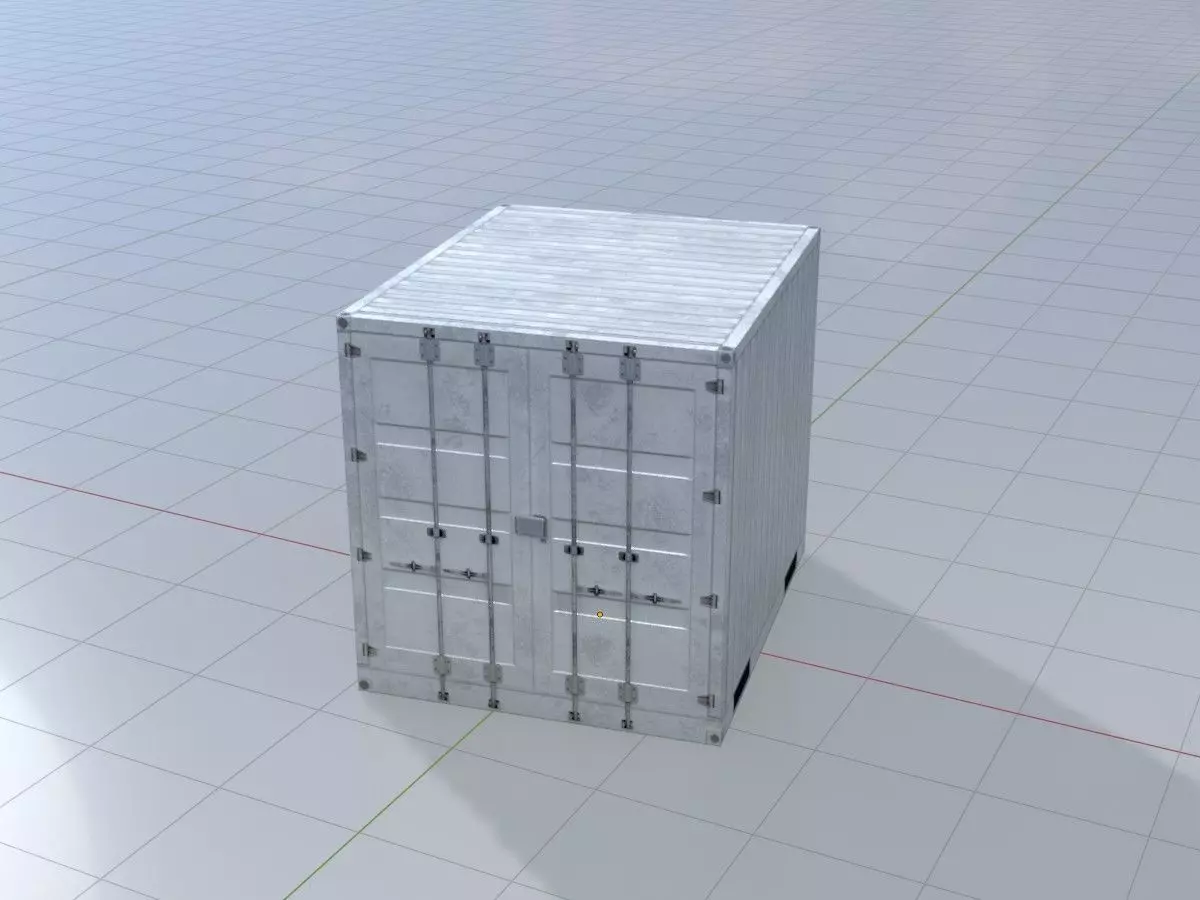 Low-Poly Shipping Container Modules all Versions 3D Model Collection_84