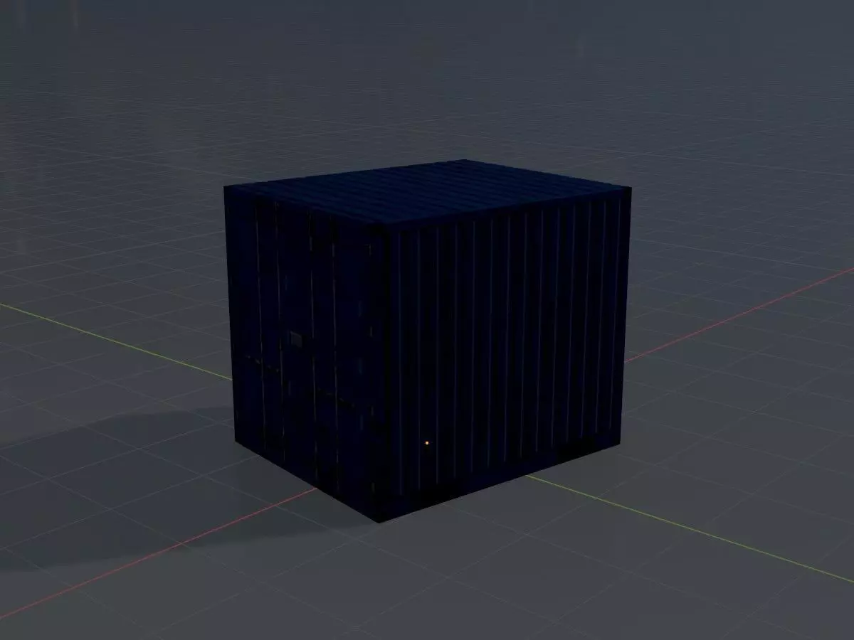 Low-Poly Shipping Container Modules all Versions 3D Model Collection_106