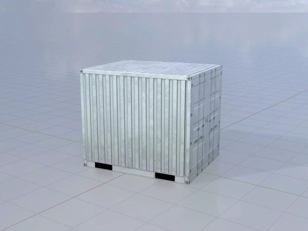 Low-Poly Shipping Container Modules all Versions 3D Model Collection_60